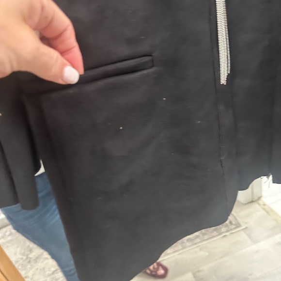 Zara Faux Suede Elegant Black Women's Jacket with beaded detail - Picture 7 of 9